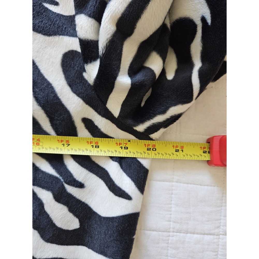 Vtg Focus 2000 By Charles Glueck Zebra B&W Tiger  Velvety Cropped Jacket 8 - Picture 10 of 14